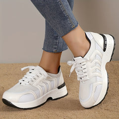 Women's Chunky Sneakers Lace Up Running Shoes Thick Sole Dad Shoes
