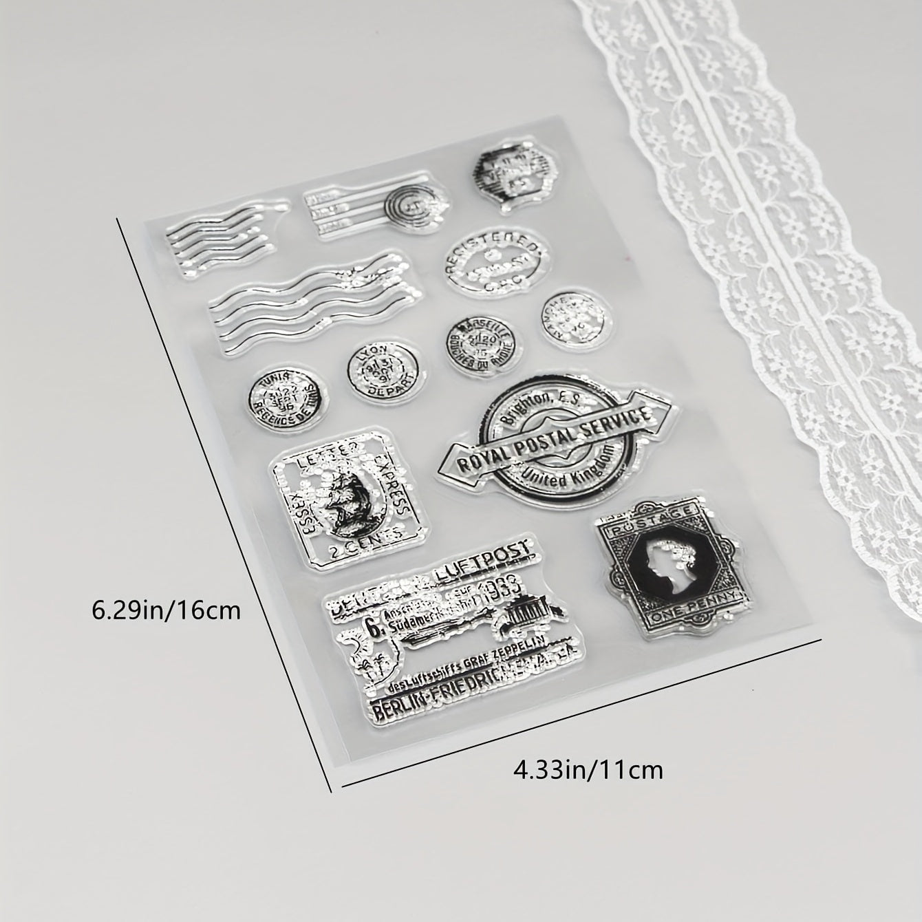 1pc Postmark DIY Scrapbooking Cartoon Seal