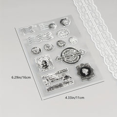 1pc Postmark DIY Scrapbooking Cartoon Seal