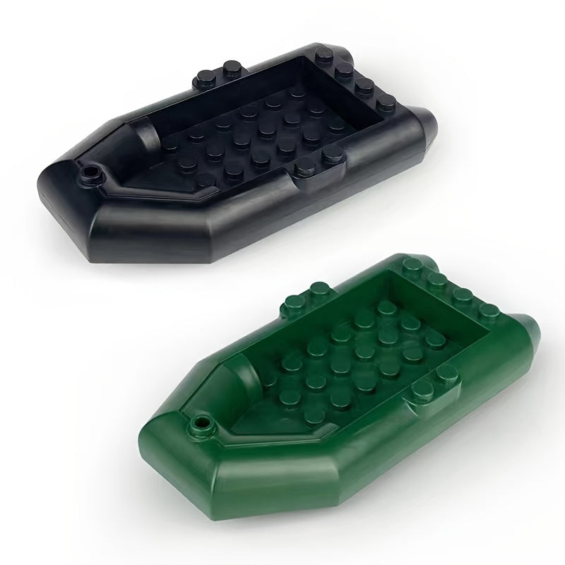 1pc Building Block Boat Model Spare Parts Toys Rubber Boat Toys