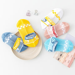 Princess Style Girls Mesh Breathable Socks - 5 Pairs