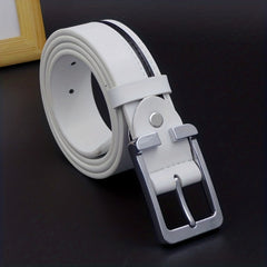 Men's Leather Buckle Belt for Casual Clothing