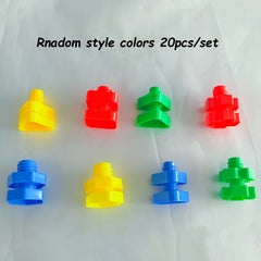 Colorful Building Blocks Toy with Shape Matching Game