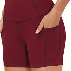 High Waist Butt Lifting Skinny Shorts Quick-drying Running Fitness Yoga