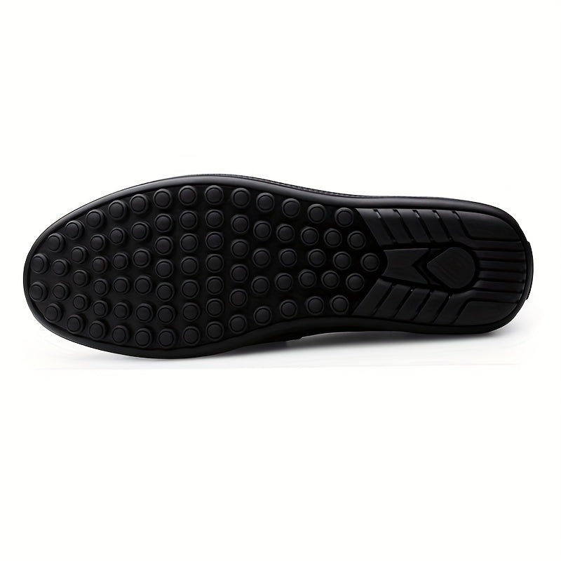 Men's No Tie Lace Slip-On Loafers Smart Casual Shoes