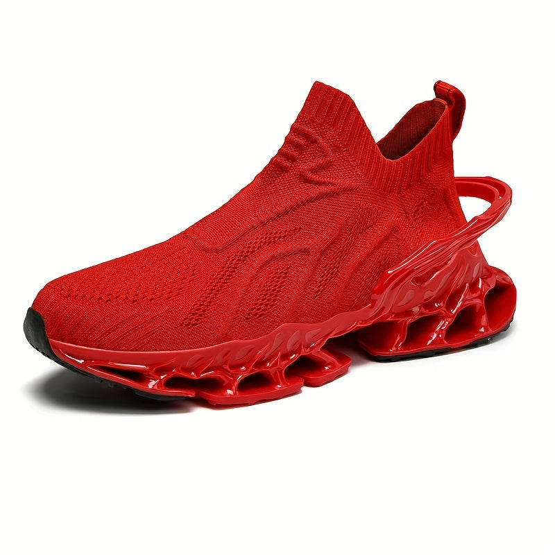 Men's Slip-On Athletic Shoes Lightweight Breathable Running Basketball Gym