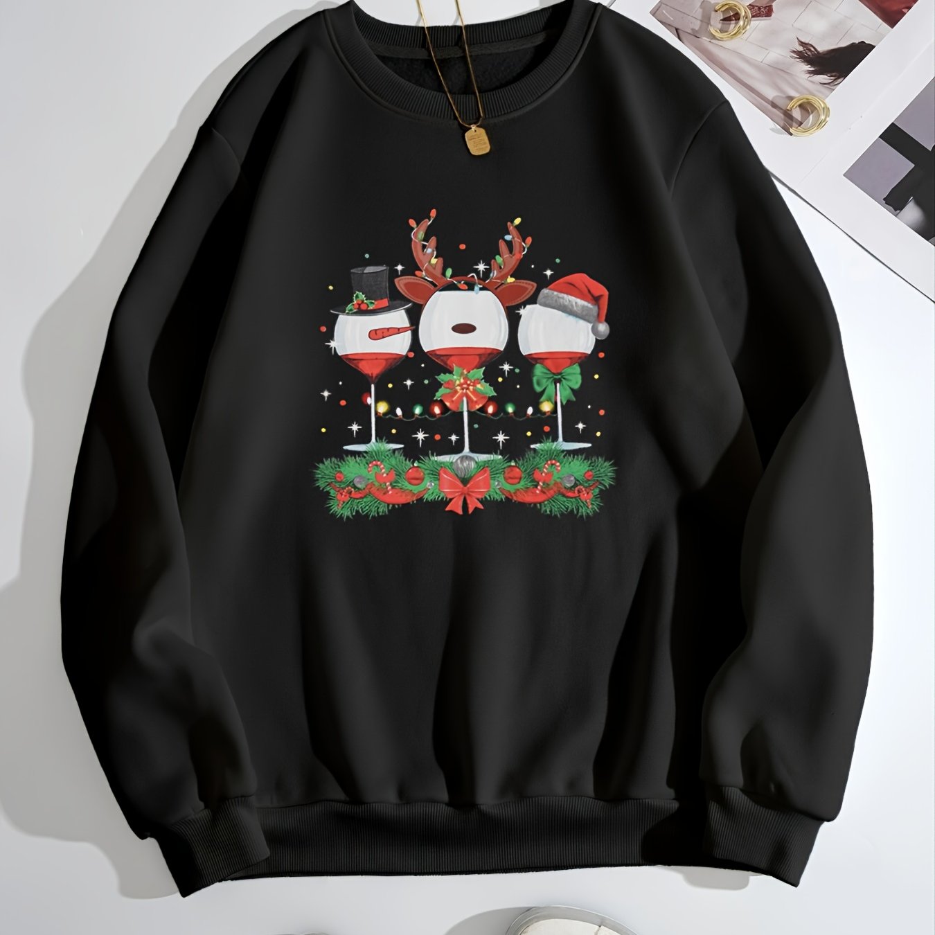 Women's Christmas Sweatshirts Long Sleeve Winter Pullovers