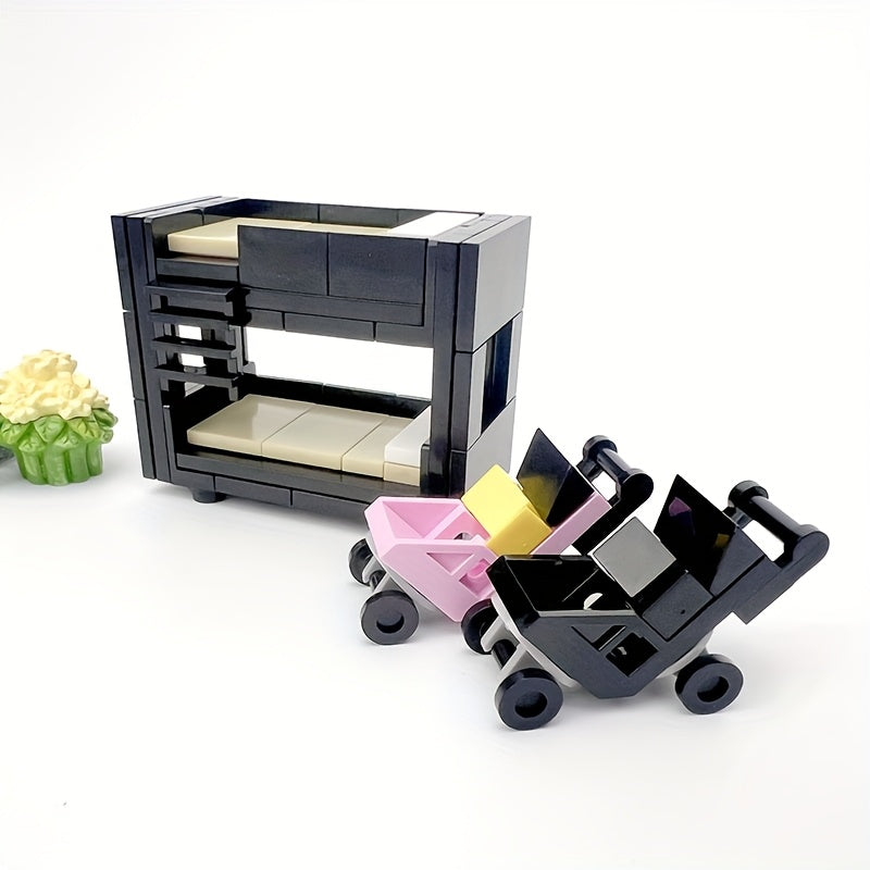 Home Scene Small Particle Building Blocks Set with Accessories