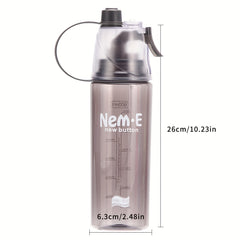 Spray Water Cup With Straw for Outdoor Sports and Fitness