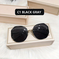 Irregular Frameless Sun Protection Glasses For Men