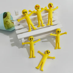 22pcs Yellow Figure Toys Soft Rubber for Christmas Party Decorations