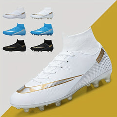 Men's High Top Non Slip AG Football Cleat Professional Soccer Cleats