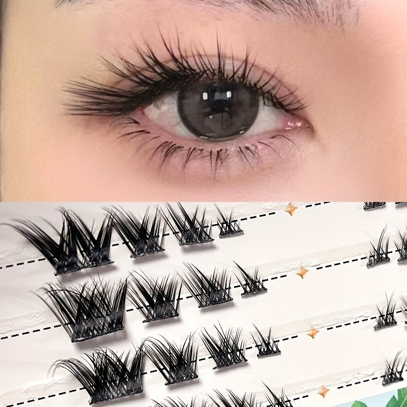 Cat Eye False Eyelashes Foxes Eye Segmented Lashes Extensions DIY