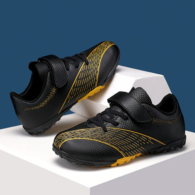 Boy's Turf Football Boots Anti Skid Lace Up TF Soccer Cleats