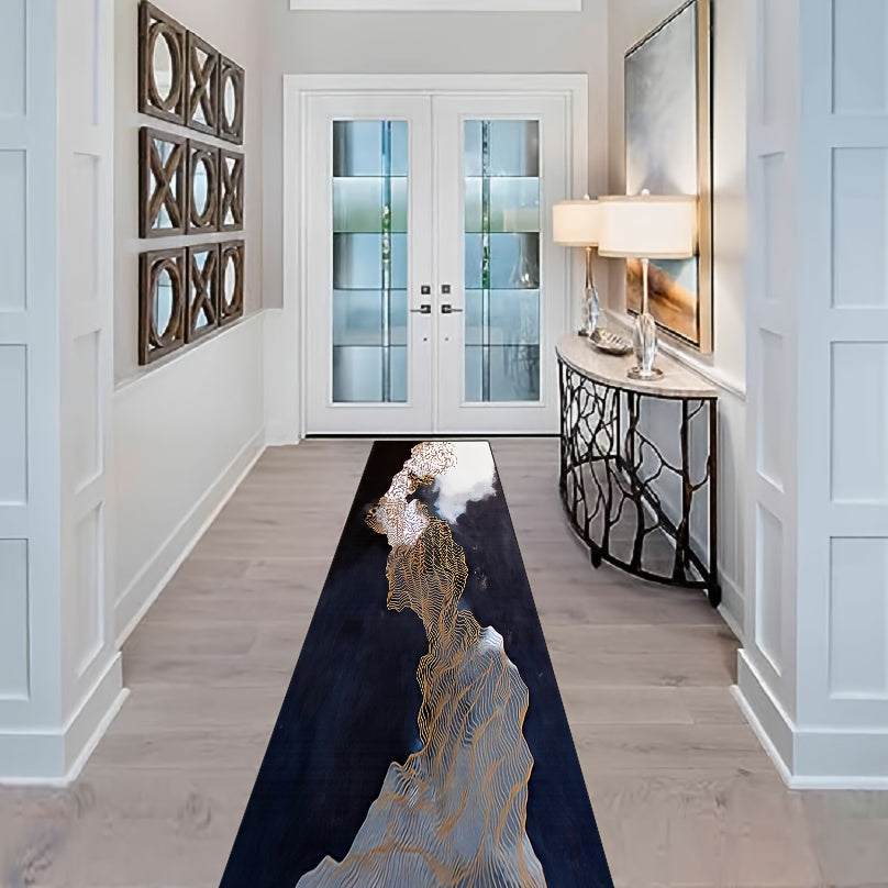 Minimalist Abstract Runner Rug Soft Hallway Mat Anti-fouling Kitchen Carpet