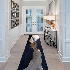 Minimalist Abstract Runner Rug Soft Hallway Mat Anti-fouling Kitchen Carpet