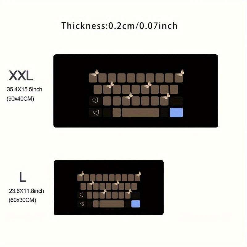 Anime Cartoon Keyboard Pattern Mouse Pad Office Gaming Accessories