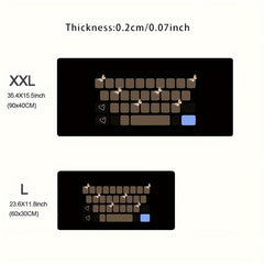 Anime Cartoon Keyboard Pattern Mouse Pad Office Gaming Accessories