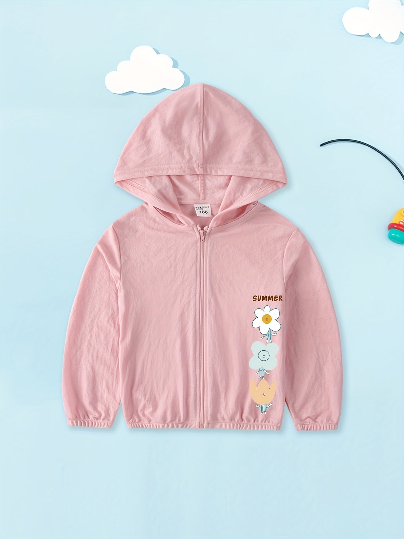 Girls Hooded Sunproof Jacket Kids Age 3 4 6