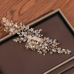 Vintage Rose Wedding Hair Comb for Women