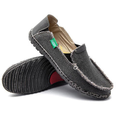 Men's Denim Casual Slip On Loafers Flat Shoes