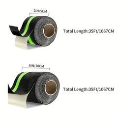 Heavy Duty Anti Slip Tape W/ Glow-In-Dark Stripe for Stairs 35ft