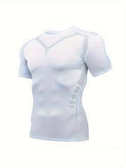 Men's Compression Shirt Short Sleeve Cold Weather Baselayer Undershirt