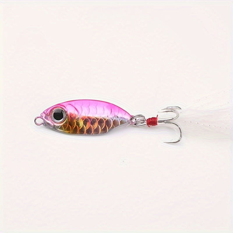 10g Metal Jig With Treble Hook Fishing Bait