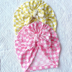 Plaid Bow Decor Hat for Women