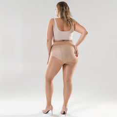 Casual Stockings Women's 40D Solid Nylon High Rise Stretch Panty