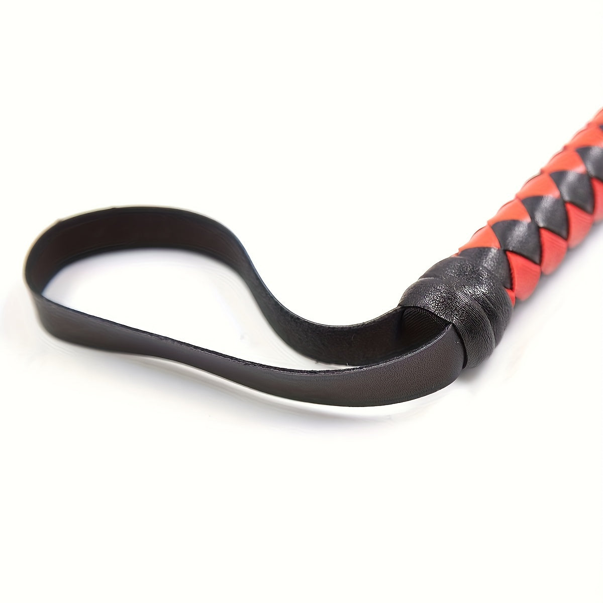 PU Leather Long Horse Whip for Equestrian Shows