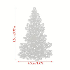 1pc Christmas Tree Metal Cutting Die for DIY Embossing Photo Album Decorating