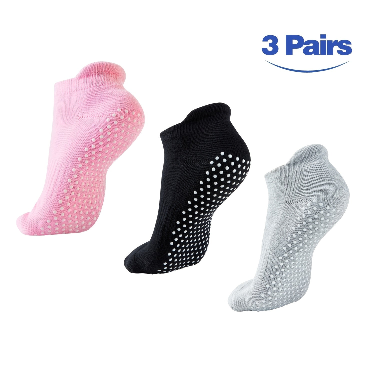 Women's Non-slip Yoga Pilates Socks Elastic Low Cut Dance Training Socks