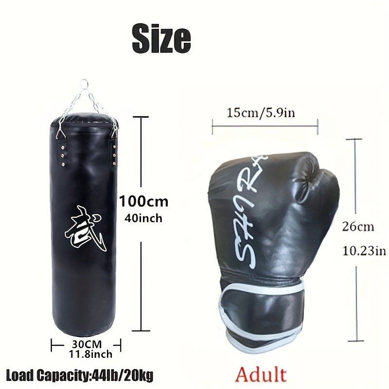 Heavy Duty Punching Bag Set With Gloves & Hook