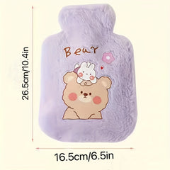 Water Injection Plush Warm Hot Water Bag