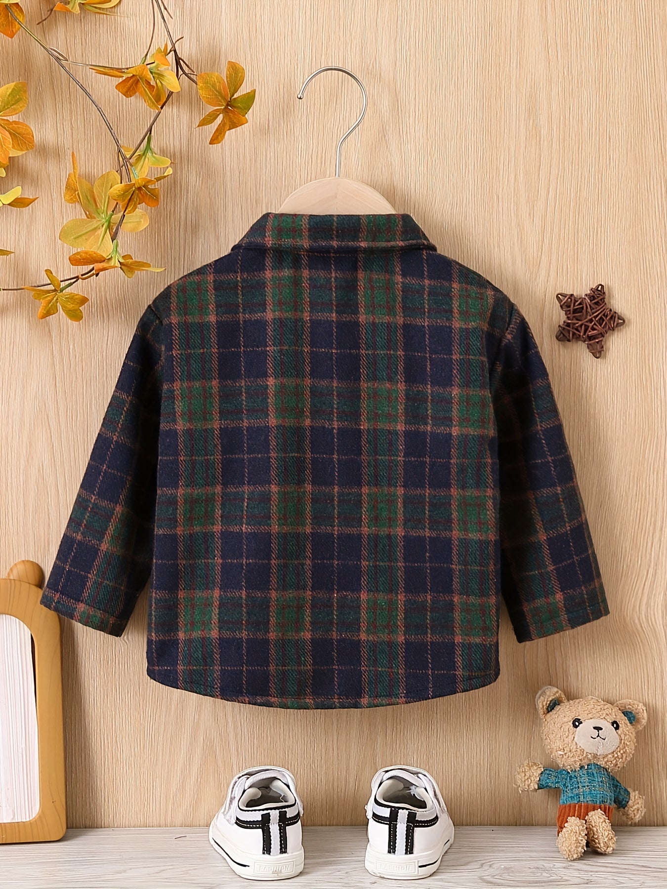 Plaid Button Down Shirt for Baby Boys