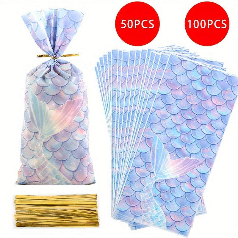 Mermaid Themed Goodie Bags for Party Favors and Gifts
