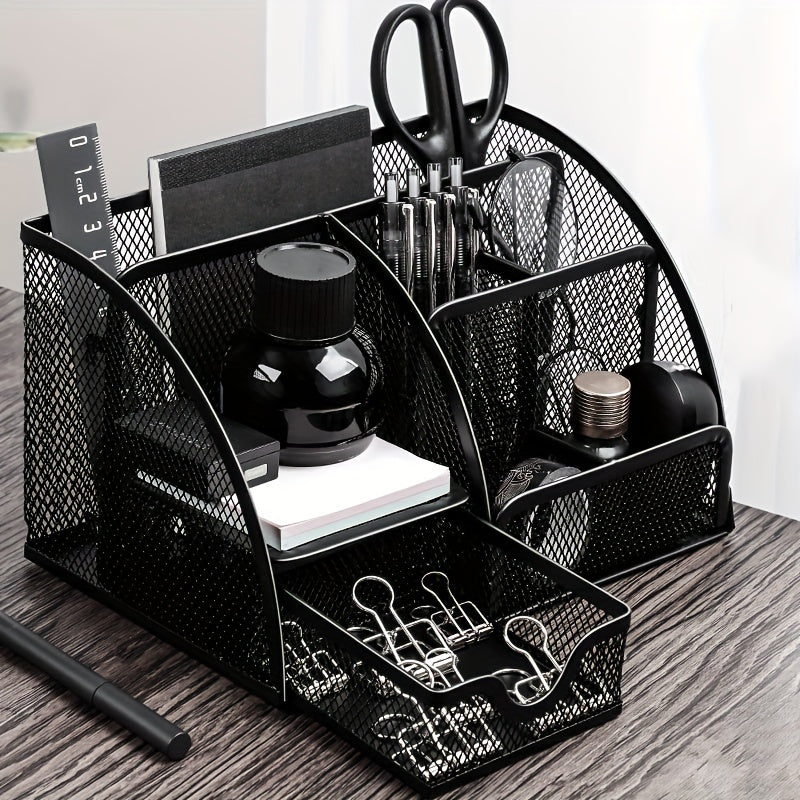Metal Pen Holder Stationery Storage Box Back To School Supplies