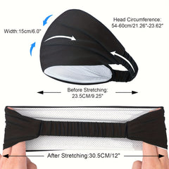 Men's Athletic Headband Sweat Absorbent Non Slip Sports Band Quick Dry