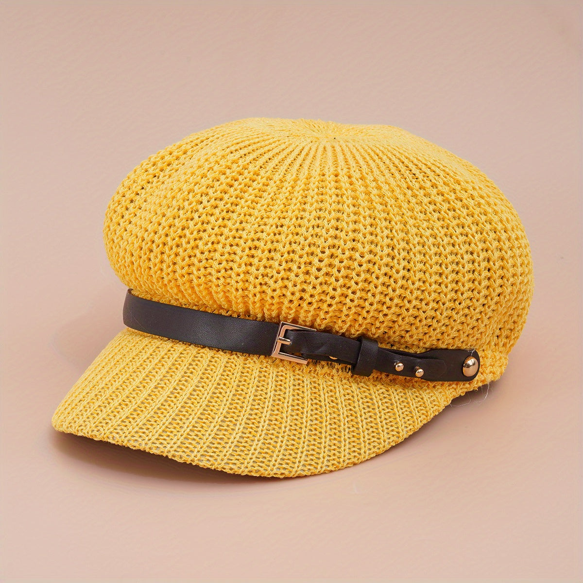 Candy Beret Casual Knit Beret Cap Lightweight Painter Hat For Women