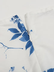 Floral V Neck Dress Short Sleeve Casual Summer Women's Clothing