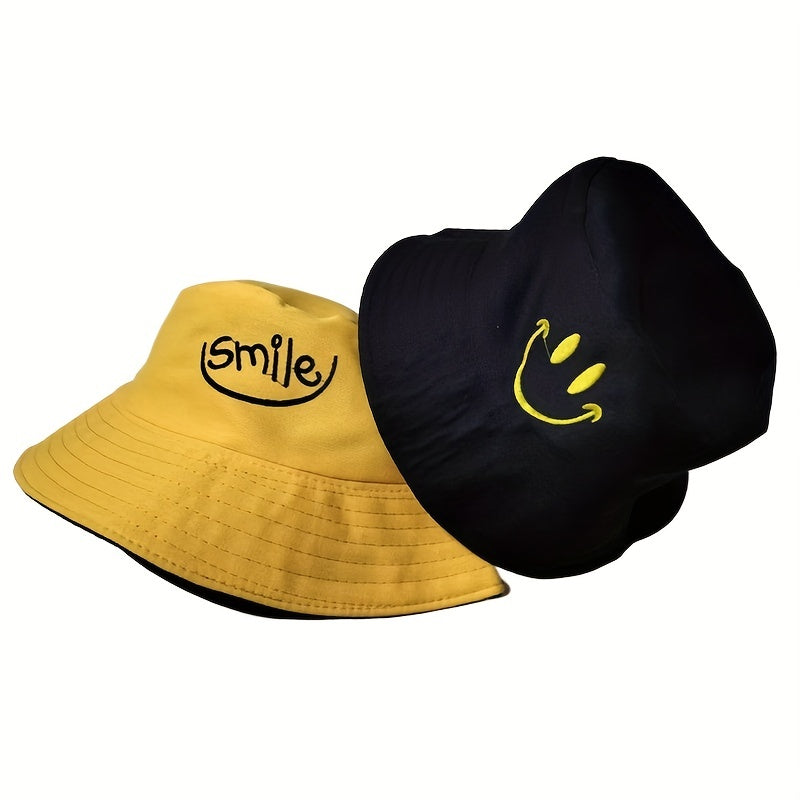 PC Summer Bucket Hat 2 Sided Patchwork Graffiti Outdoor Hip Hop Foldable Bob Fis