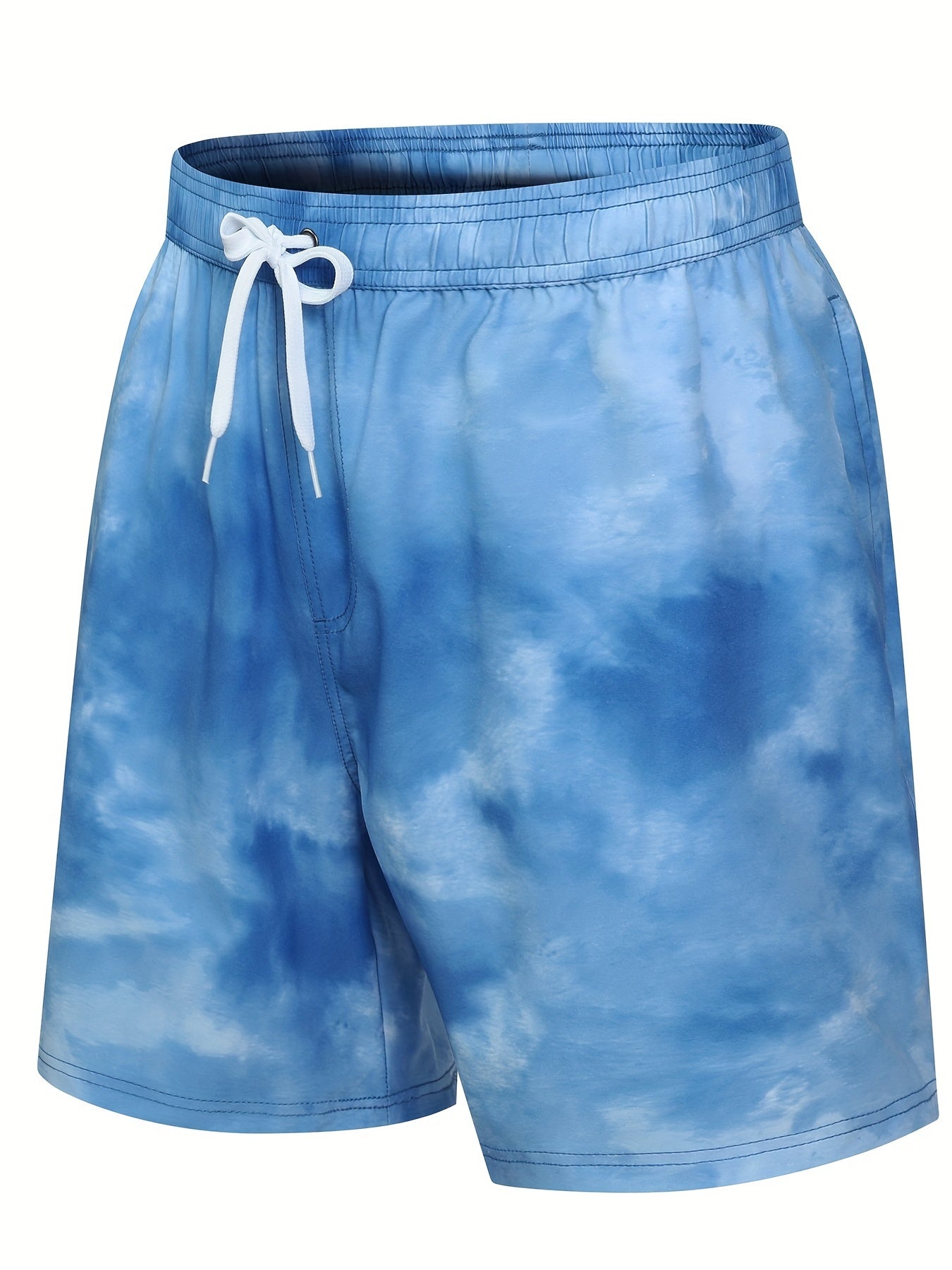 Palm Trees Tie Dye Gradient Print Shorts Summer Pool Beach Lounge Shorts