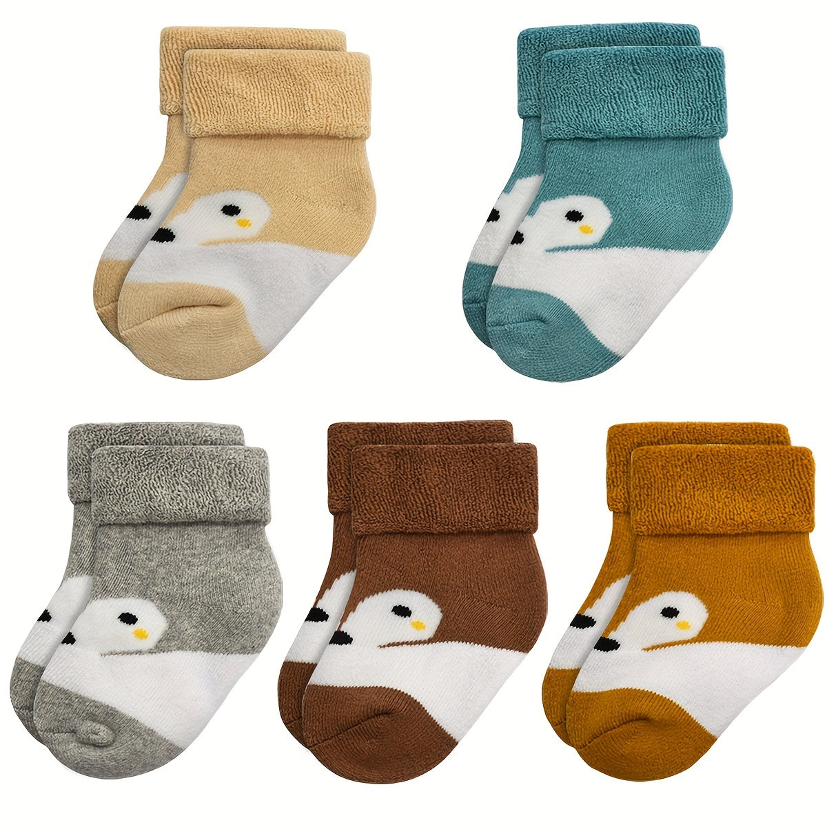 10 Pairs Cartoon Pattern Crew Socks for Boys Kids
