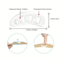 Non-slip Silicone Foot Pads for High Heels Transparent Tape