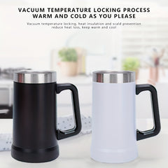 24oz Stainless Steel Double Wall Beer Mug with Handle