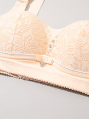 Lace Wireless Push Up Bra - Comfy & Breathable