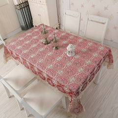 Floral Lace Embroidery Tablecloth - Thanksgiving Gift For Mom