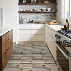 Grey Wood Flooring Peel & Stick Tiles 15 x 88, Waterproof, Easy Install