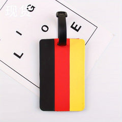 Canada Flag Pattern Boarding Card Rubber Card Sleeve Lightweight Luggage Tag